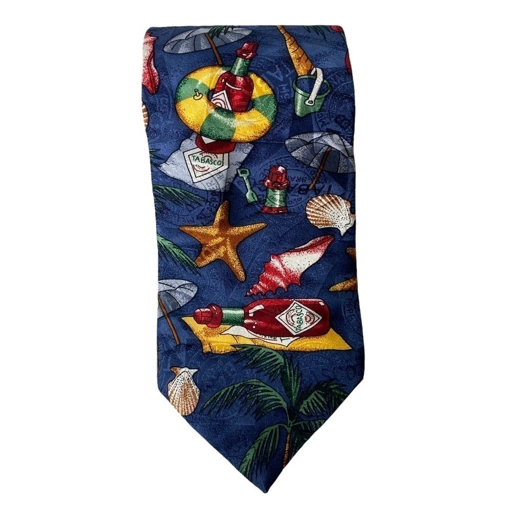 Tabasco Sauce Beach Theme Tie